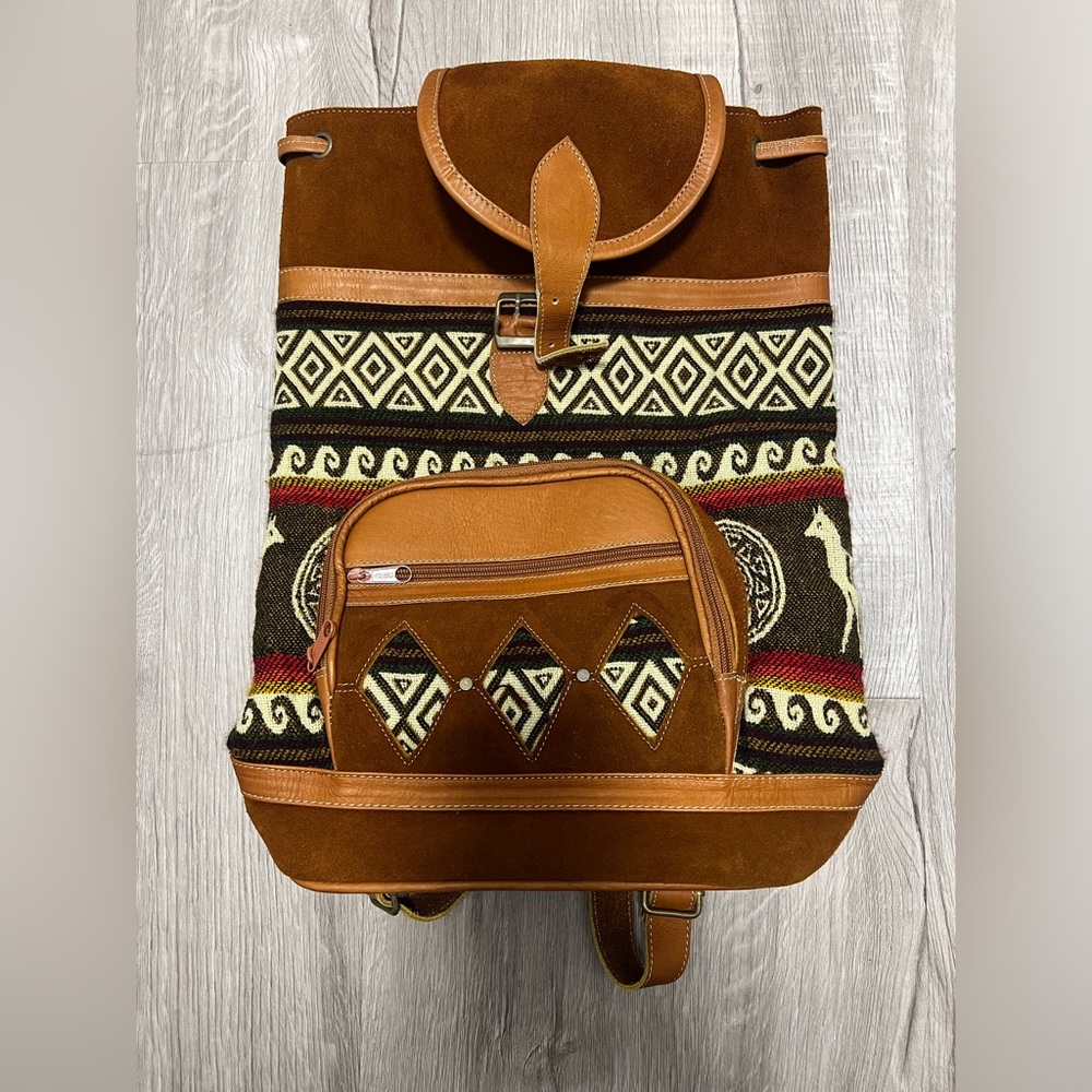 Boho Style Backpack - Llama prints